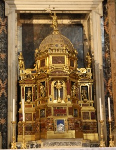 Altar for the pilgrims. 