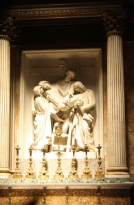 Crucifixion of Jesus altar. 