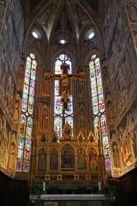 The main alter in Santa Croce. 
